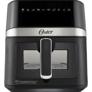 Oster Freidora de Aire Digital 6L DiamondForce – Ventana con Luz Interna y 10 Programas Automáticos