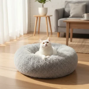 Cama Antiestrés para Gato 50 cm – Suavidad Envolvente y Descanso Seguro
