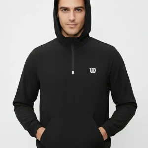 Wilson Sudadera Deportiva para Hombre – Diseño Resistente con Medio Cierre