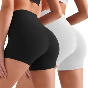 Set 2 Shorts de Licra para Mujer – Diseño Deportivo y Ajuste Cómodo