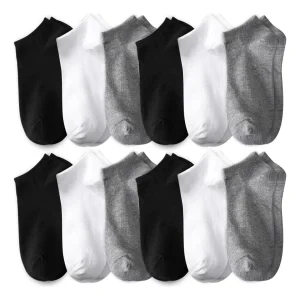 Pack 12 Pares de Calcetines Cortos Unisex – Comodidad y Uso Diario