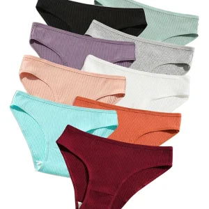Set 9 Piezas de Bragas de Algodón para Mujer – Comodidad y Suavidad Diaria